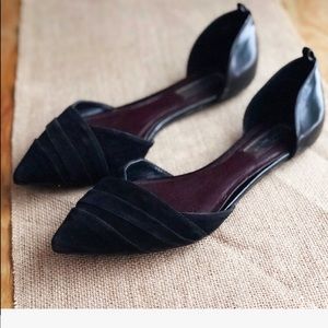 Report Suede Triangle Flats